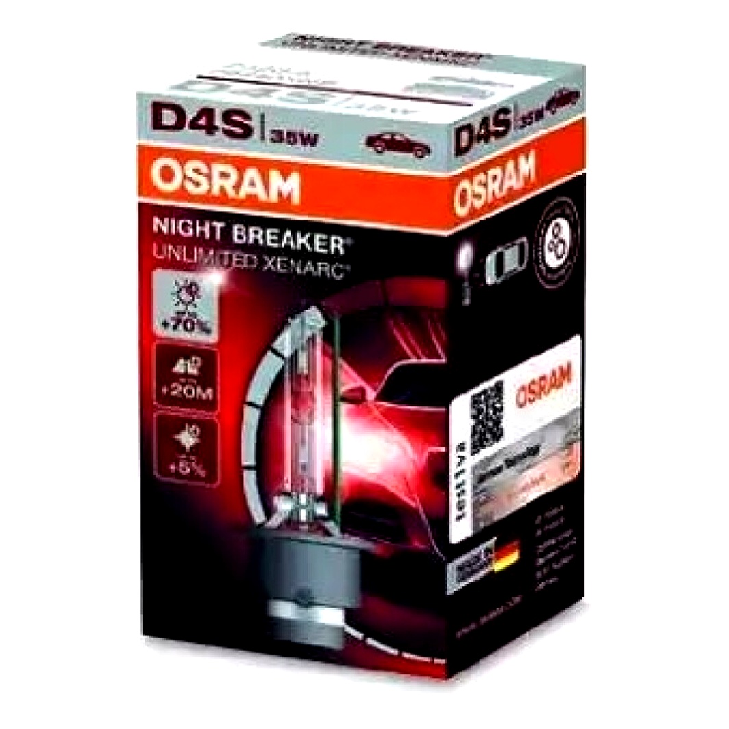 Автолампа ксеноновая OSRAM Night Breaker Unlimited D4S P32d-5 35W 42V прозрачная 66440XNB - zapix