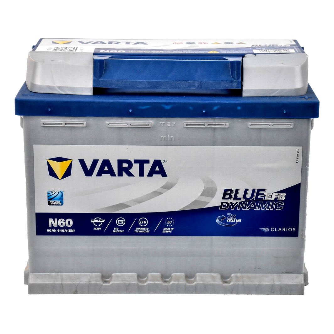 Акумулятор VARTA Blue Dynamic EFB 12V 60Ah 640A R+ 560500064 - zapix
