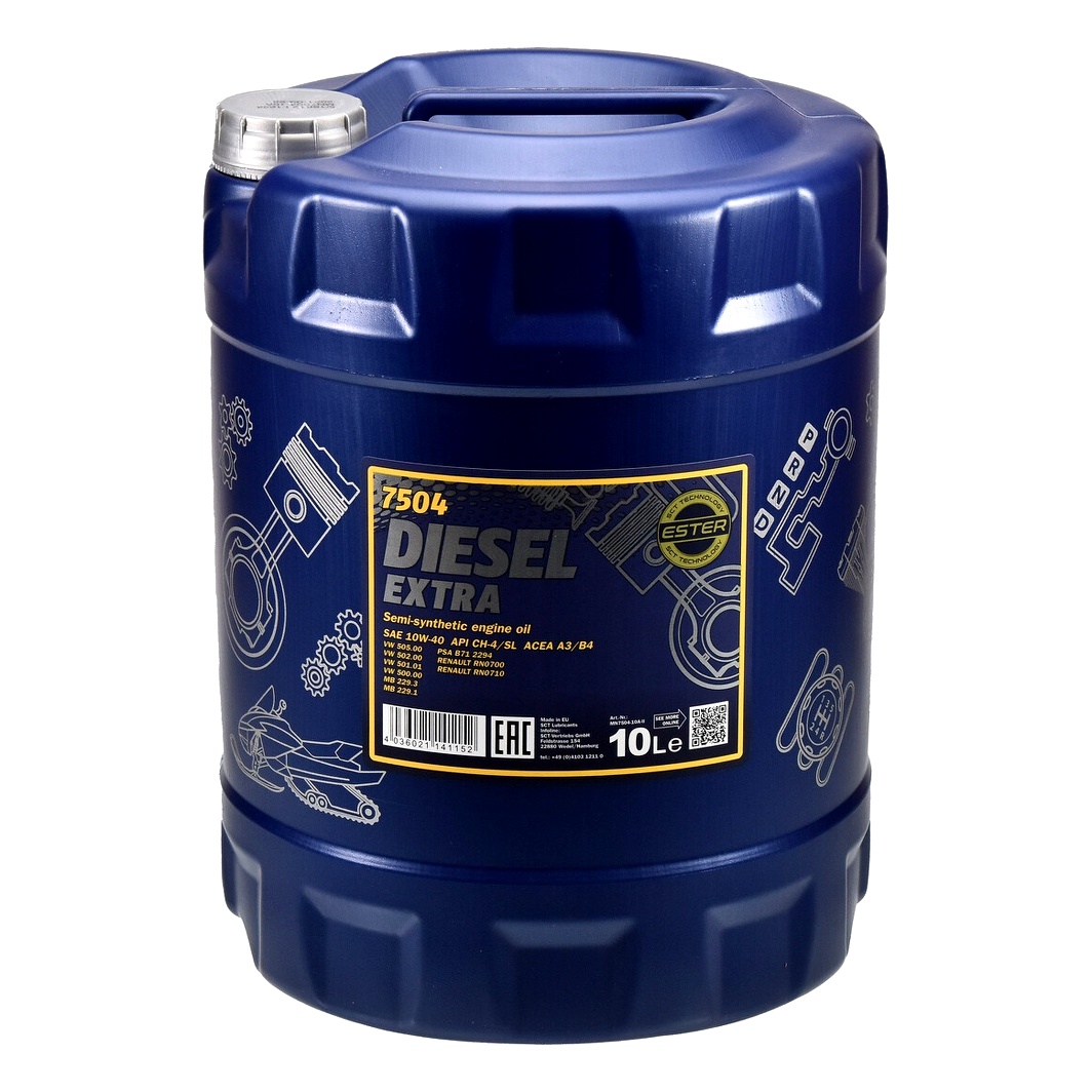 Моторное масло MANNOL Diesel Extra 10W-40 10 л (MN750410) - zapix