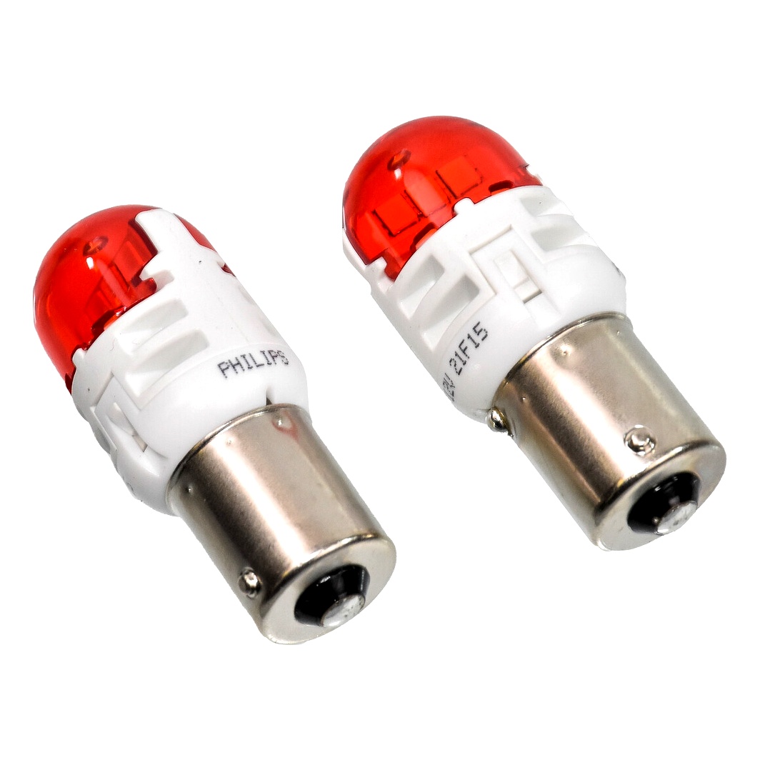 Автолампа LED (світлодіодна) PHILIPS Ultinon Pro6000 P21W BA15s 12V червона 11498RU60X2 - zapix