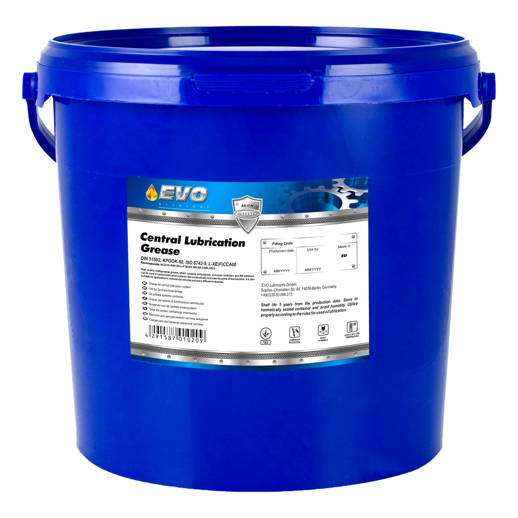 Смазка минеральная EVO Central Lubrication Grease универсальная 5000 мл (CENTRALGREASE5KG) - zapix