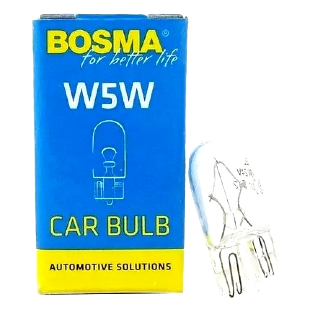 Автолампа розжарювання BOSMA W5W 5W 24V 0843S - zapix