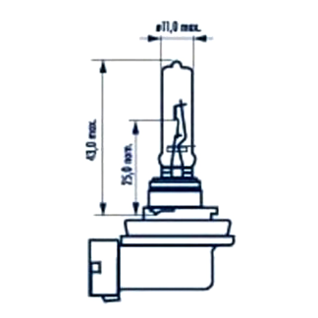 Автолампа галогеновая NARVA Standard H9 PGJ19-5 65W 12V прозрачная 48077C1 - zapix
