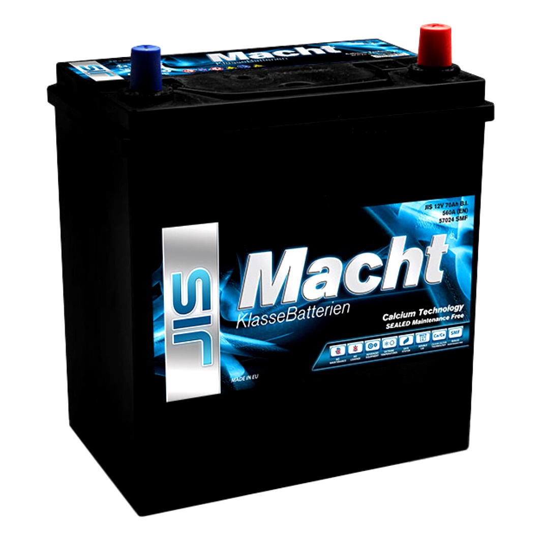 Акумулятор MACHT JIS 12V 70Ah 560A R+ 40318 - zapix