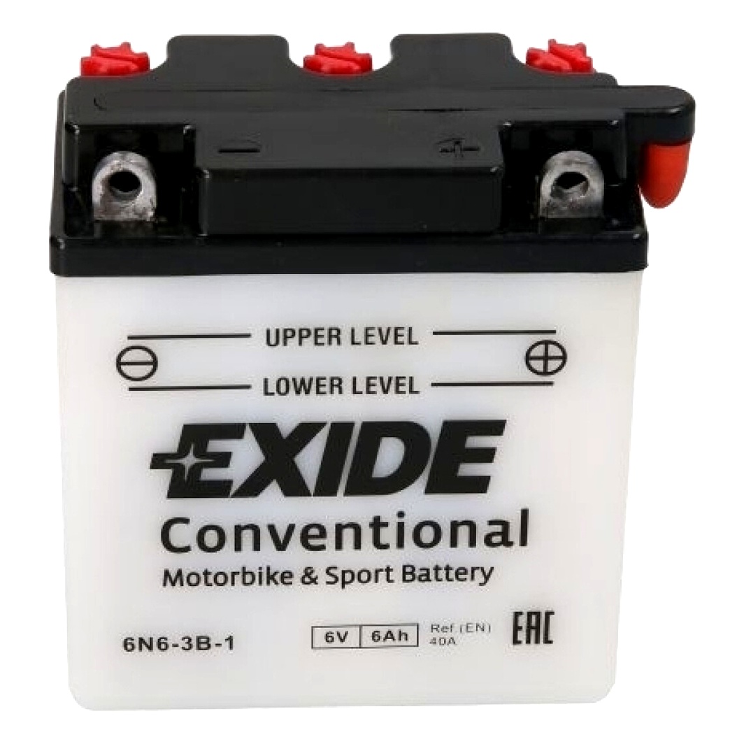 Акумулятор EXIDE Conventional 6V 6Ah 40A R+ 6N63B1 - zapix