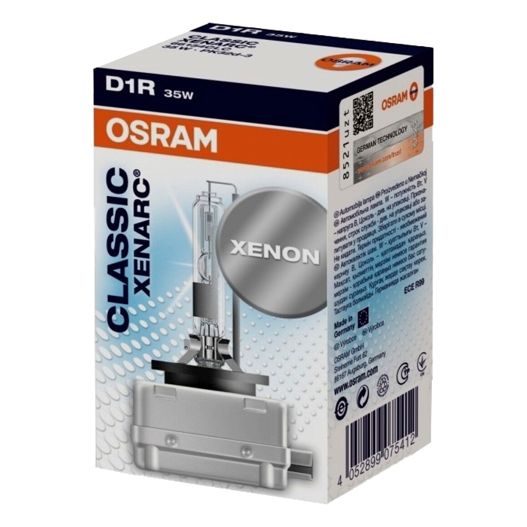 Автолампа ксеноновая OSRAM Classic D1R PK32d-3 35W 85V прозрачная 66150CLC - zapix