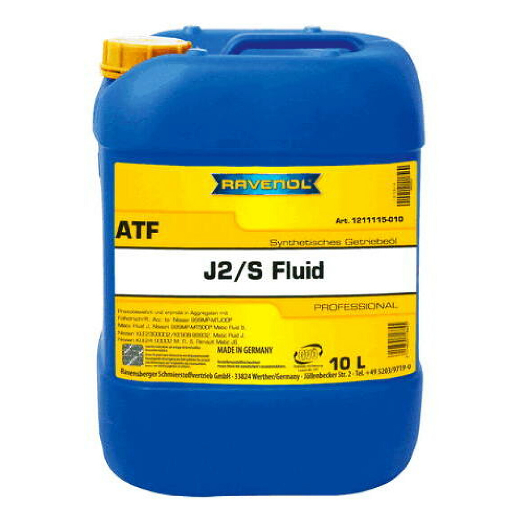 Трансмиссионное масло RAVENOL ATF J2/S Fluid 10 л 1211115010 - zapix