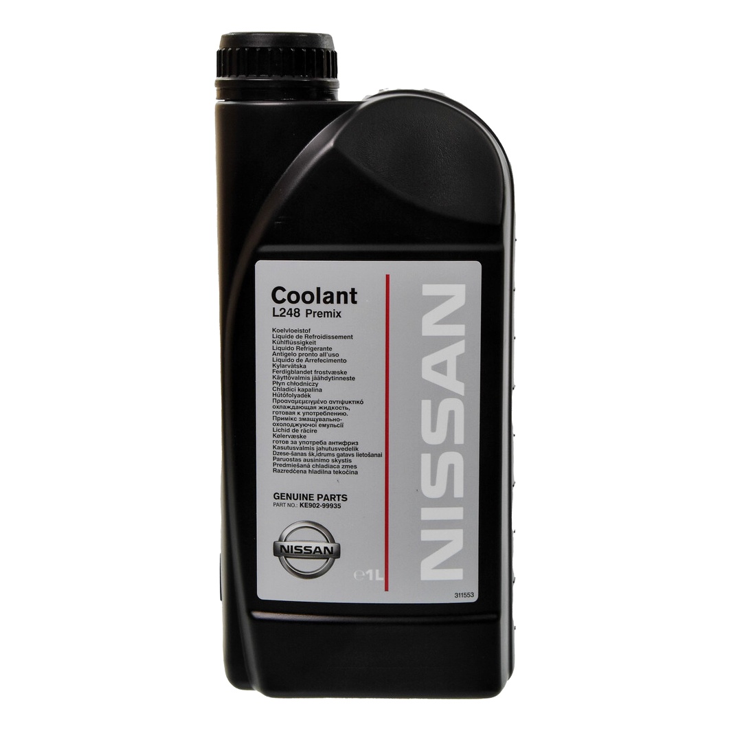 Готовий антифриз NISSAN / INFINITI Coolant L248 Premix зелений G11 -38 °C 1 л (KE90299935) - zapix