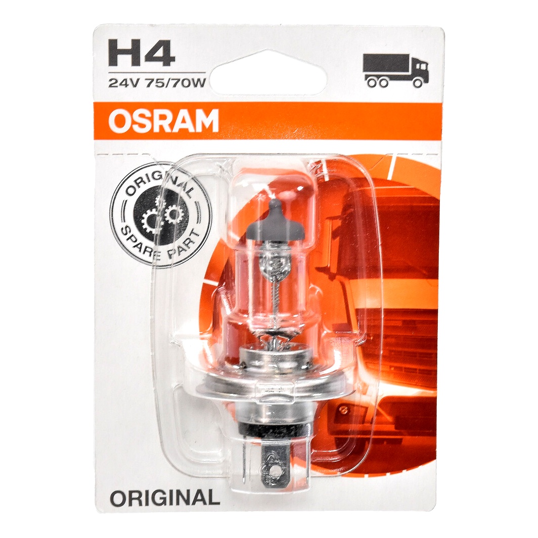 Автолампа галогенова OSRAM Original Line H4 P43t 70W 24V прозора 6419601B - zapix