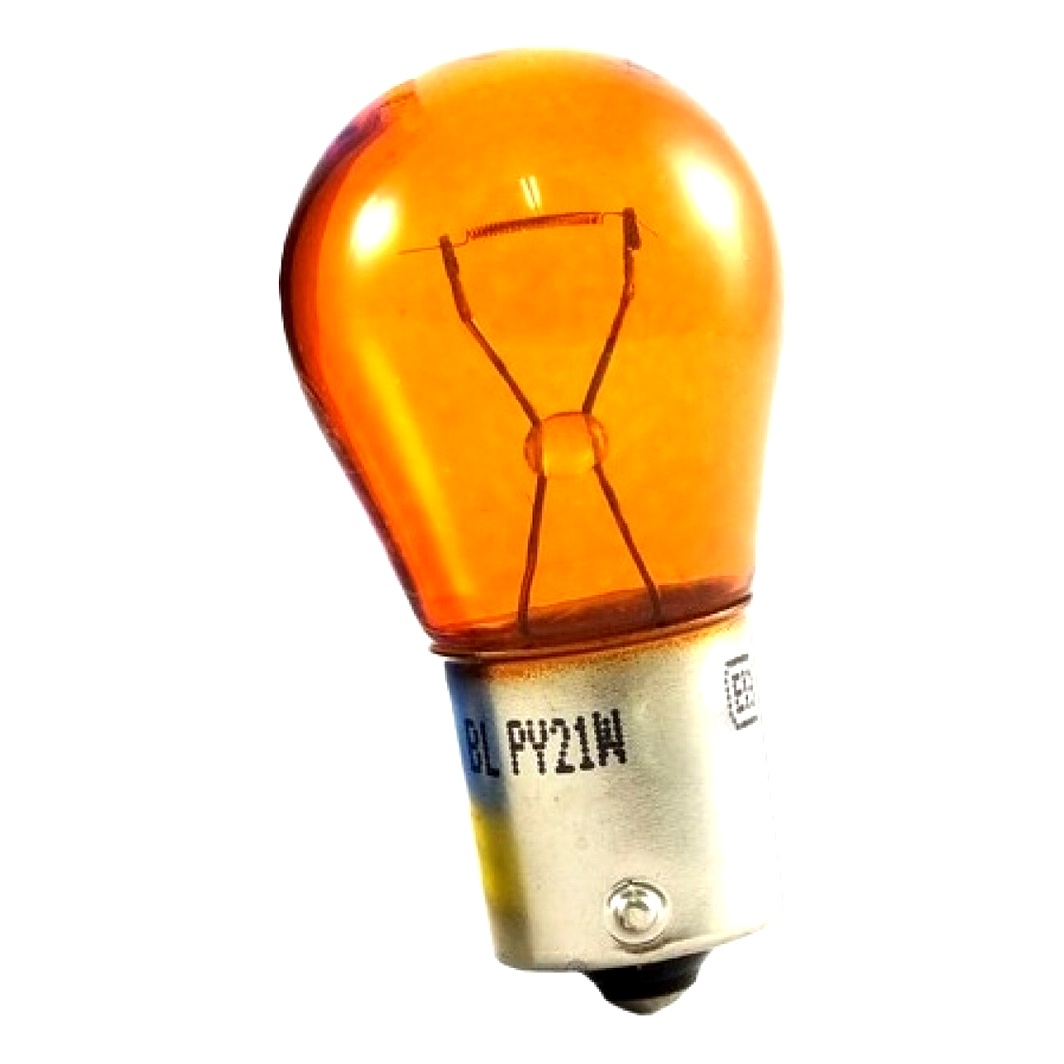 Автолампа розжарювання BOSMA PY21W BAU15s 21W 24V помаранчева 3493S - zapix
