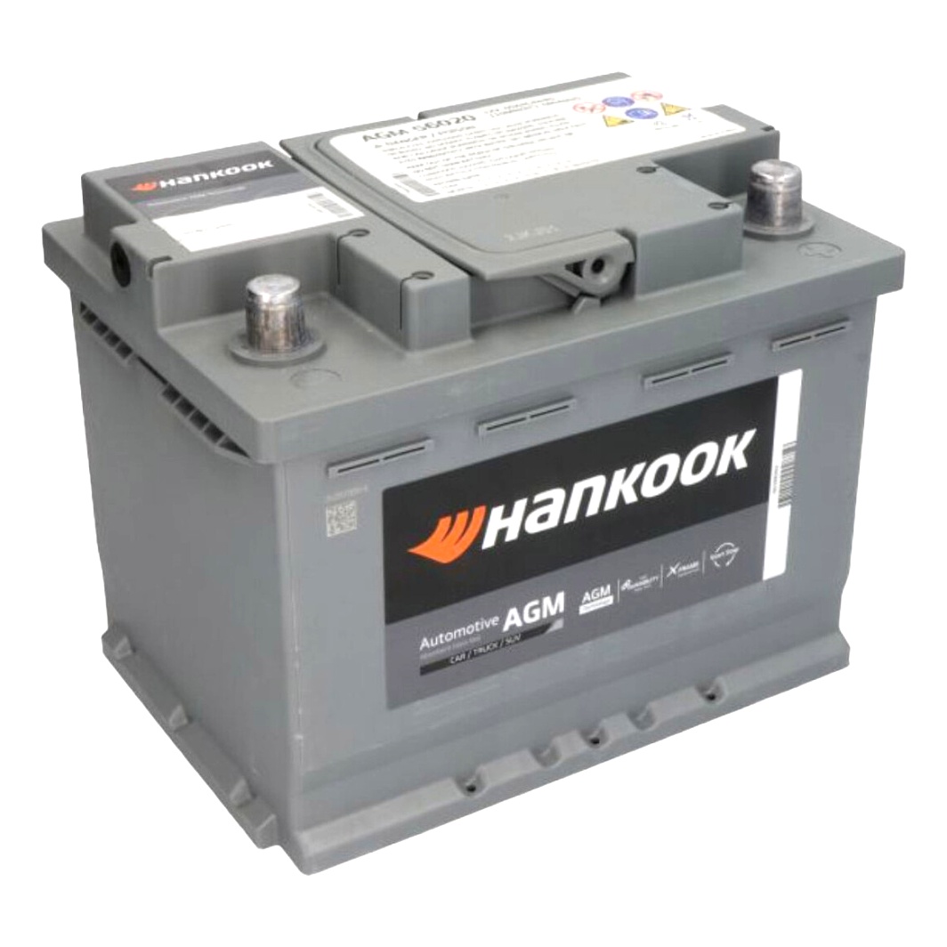 Акумулятор HANKOOK AGM 12V 60Ah 680A R+ AGM56020 - zapix