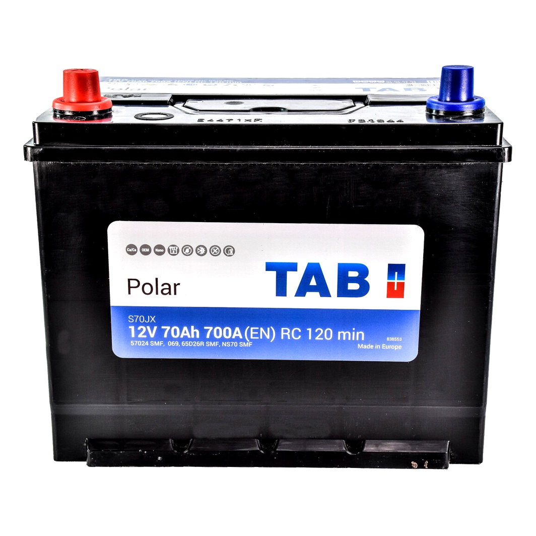 Акумулятор TAB Polar S JIS 12V 70Ah 700A L+ 246770 - zapix