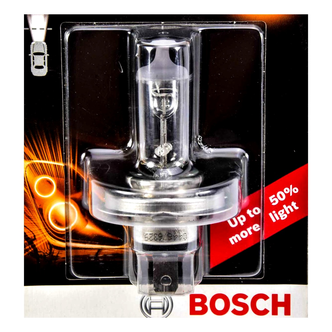 Автолампа розжарювання BOSCH Plus 50 H4 P43t 55W 12V 1987301040 - zapix