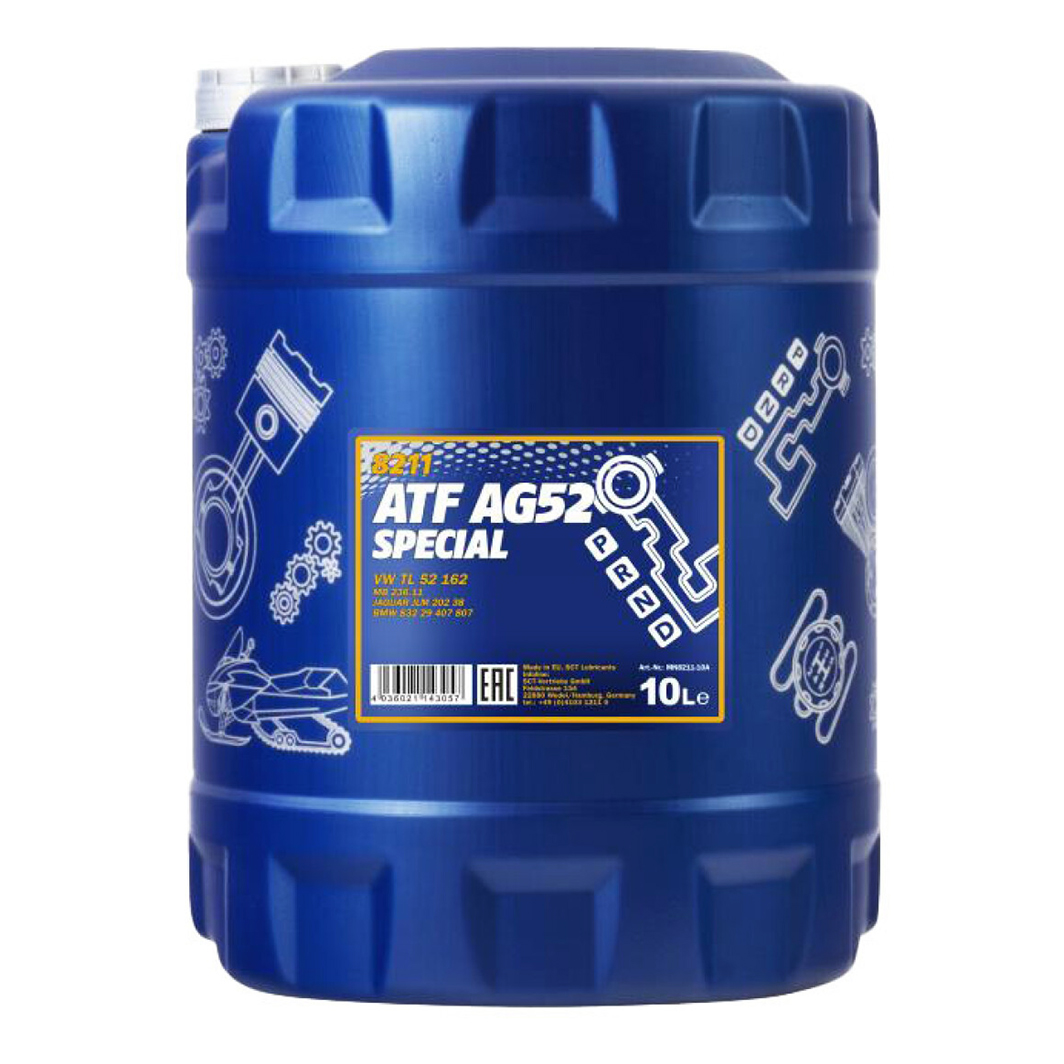 Трансмиссионное масло MANNOL ATF AG52 Automatic Special 10 л MN821110 - zapix