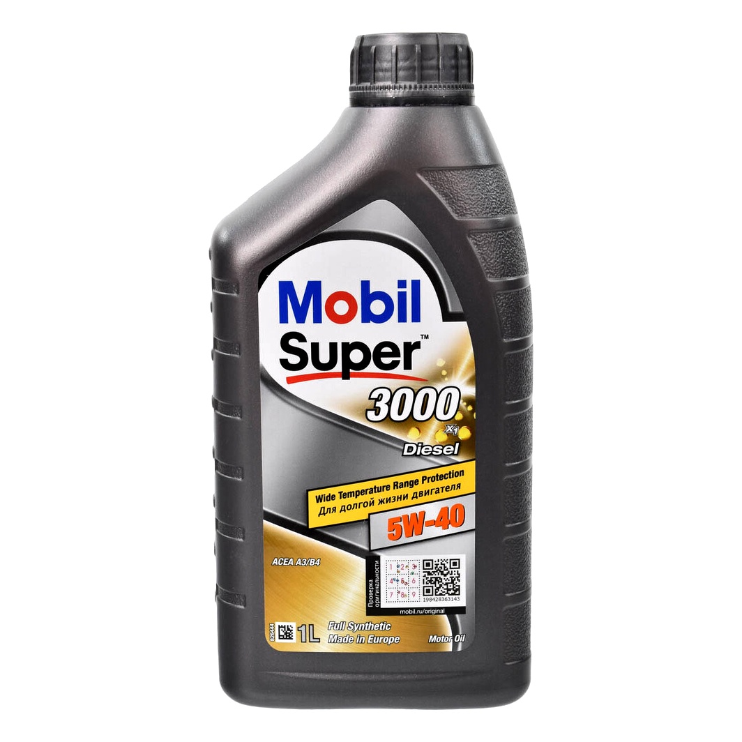 Моторное масло MOBIL Super 3000 X1 Diesel 5W-40 1 л (152063) - zapix