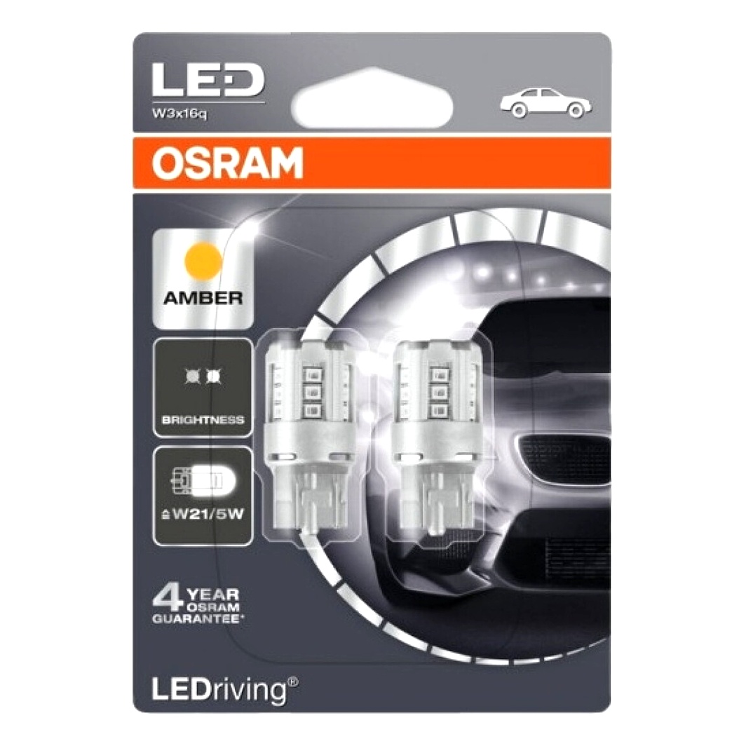 Автолампа LED (светодиодная) OSRAM LEDriving Standard T20 W3x16q 1W 12V 7715YE02B - zapix