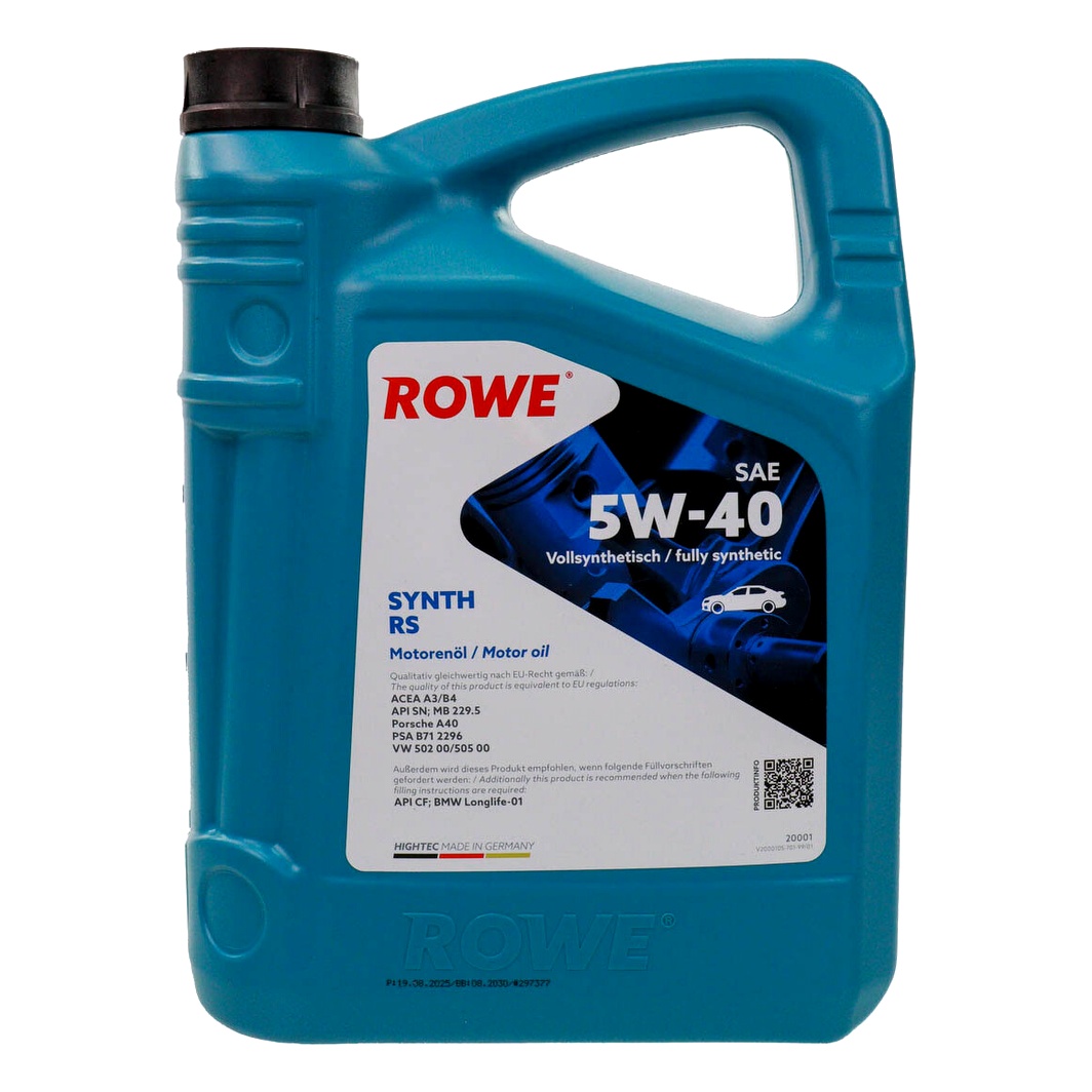 Моторное масло ROWE Synth RS 5W-40 4 л (20001004099) - zapix
