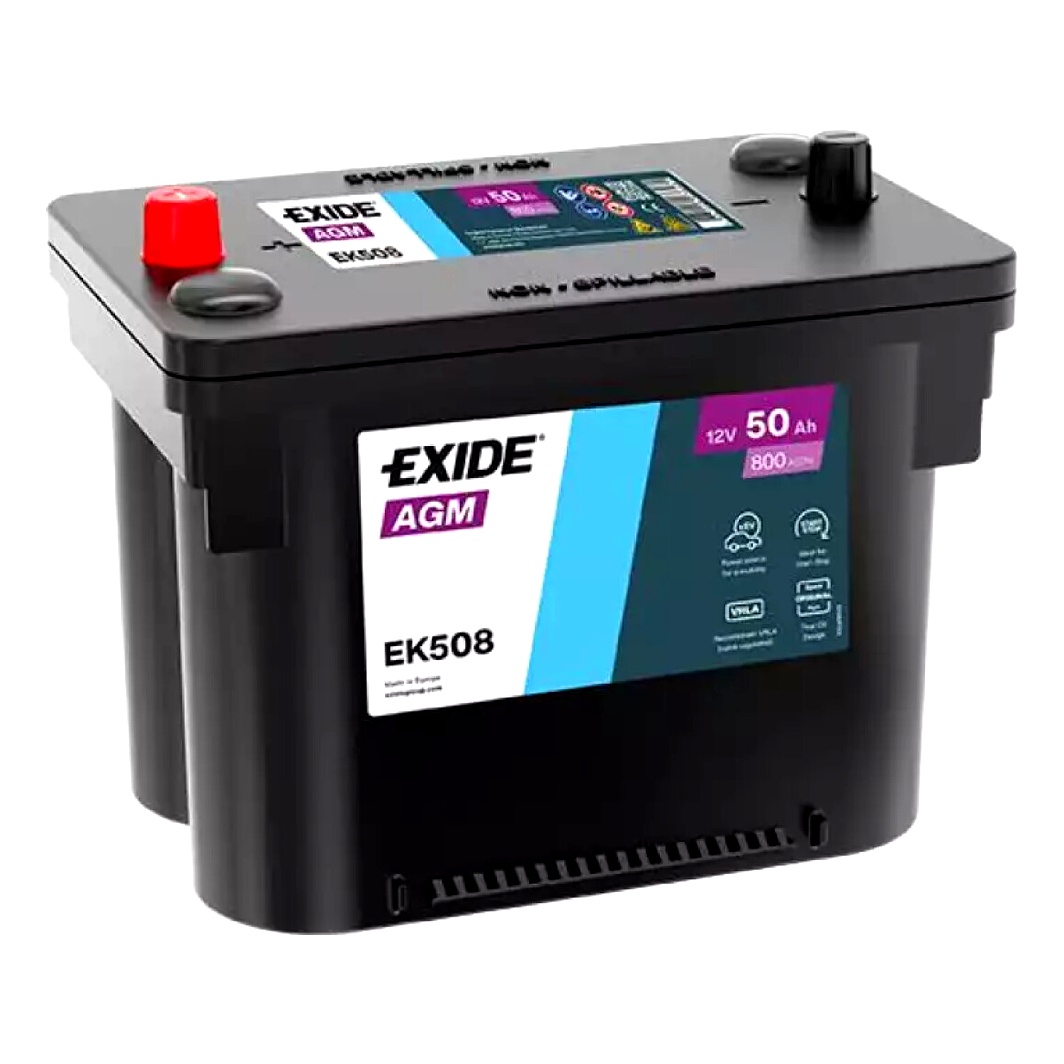 Акумулятор EXIDE AGM 12V 50Ah 800A L+ EK508 - zapix