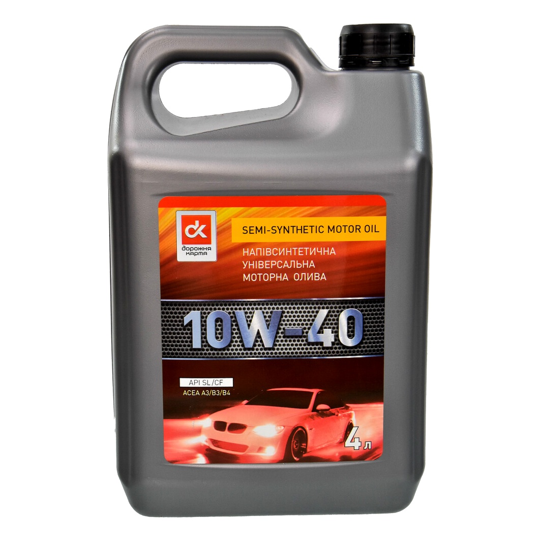 Моторна олива ДОРОЖНЯ КАРТА SL/CF 10W-40 4 л (4102871238) - zapix