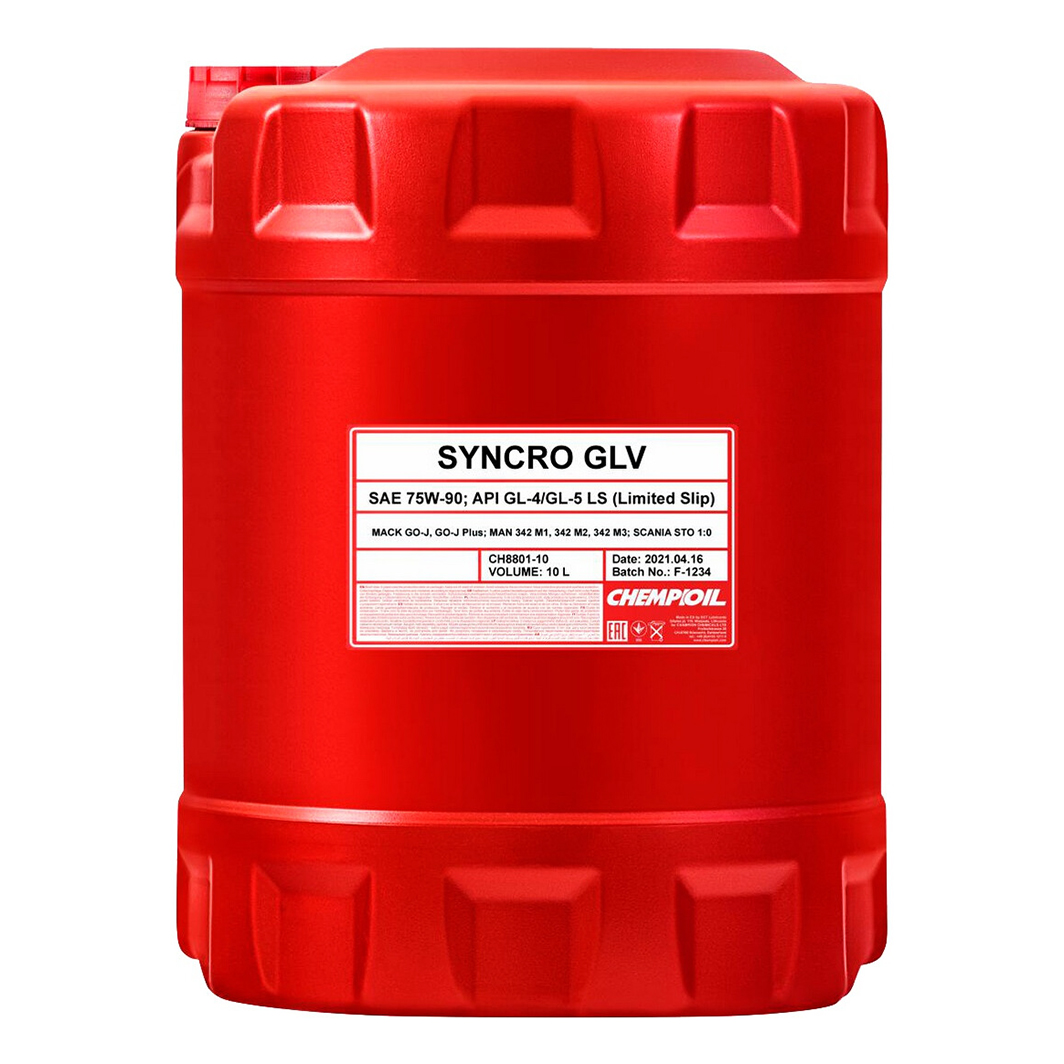 Трансмиссионное масло CHEMPIOIL Syncro GLV GL-4 75W-90 10 л CH88012 - zapix