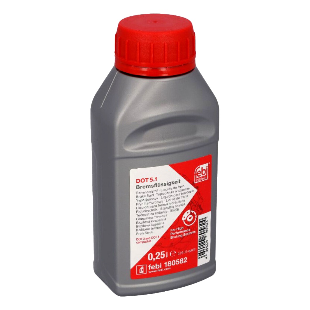 Гальмівна рідина FEBI BILSTEIN DOT 5.1 Bremsflussigkeit пластик 0.25 л 180582 - zapix