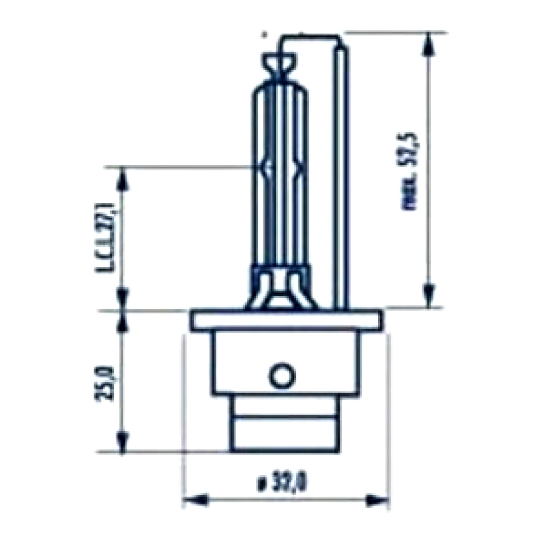 Автолампа ксенонова NARVA Xenon D2S P32d-2 35W 85V прозора 84002 - zapix