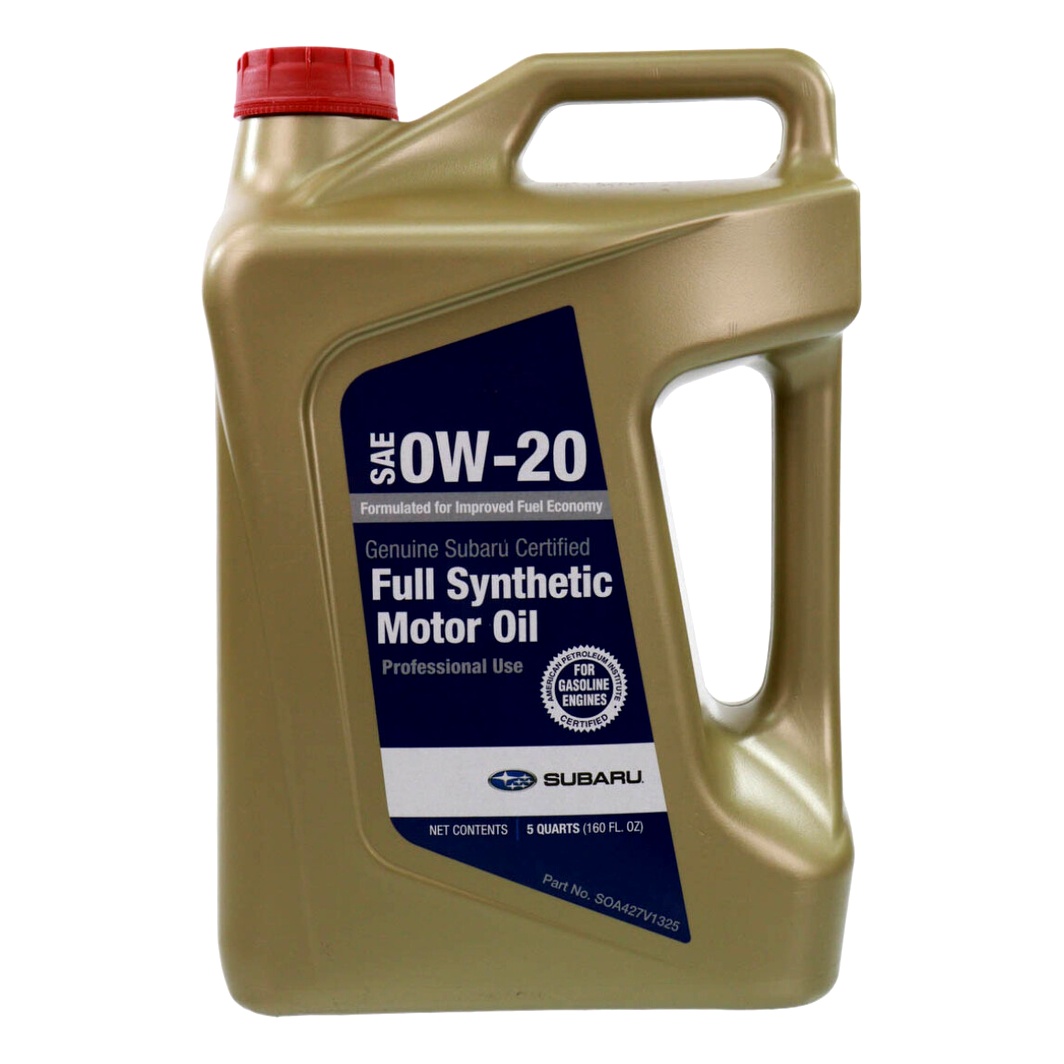 Моторное масло SUBARU Synthetic Motor Oil 0W-20 4.73 л (SOA427V1325)