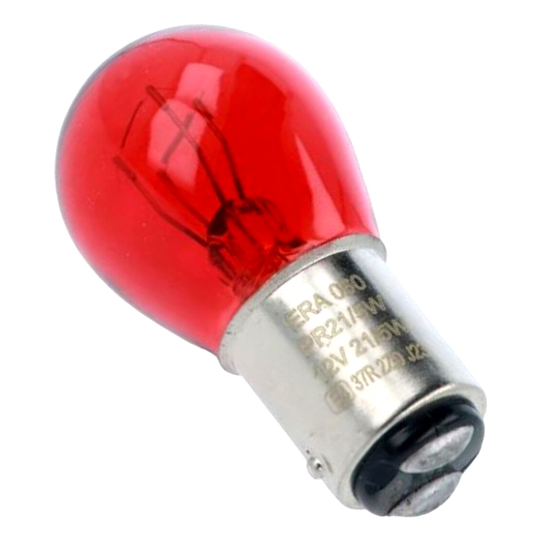 Автолампа розжарювання ERA Standard PR21/5W BAW15d 5W 12V червона E060SD10C - zapix
