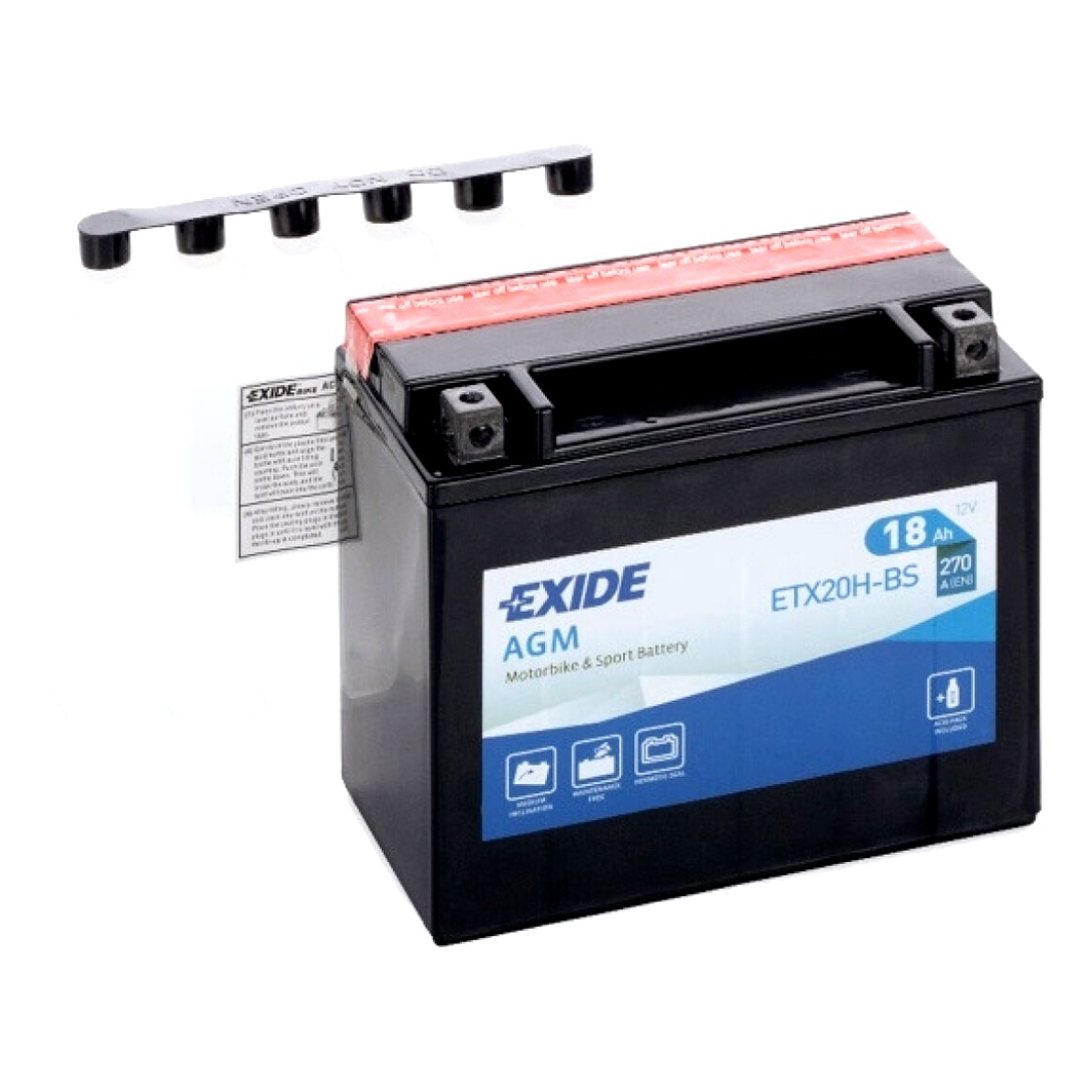 Акумулятор EXIDE AGM 12V 18Ah 270A L+ ETX20HBS - zapix