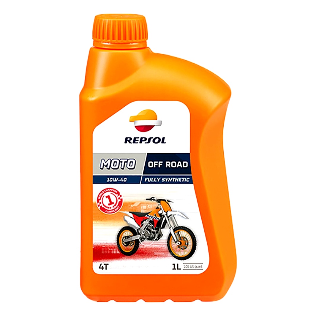 Моторное масло REPSOL Moto Off Road 4T 10W-40 синтетическое 1 л RP162N51 - zapix