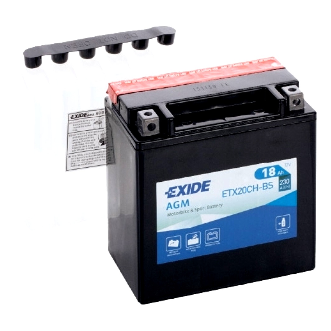 Акумулятор EXIDE AGM 12V 18Ah 230A L+ ETX20CHBS - zapix