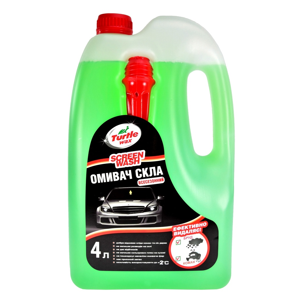Омивач скла готовий всесезонний -2°С TURTLE WAX цитрусовий 4 л S4046 - zapix