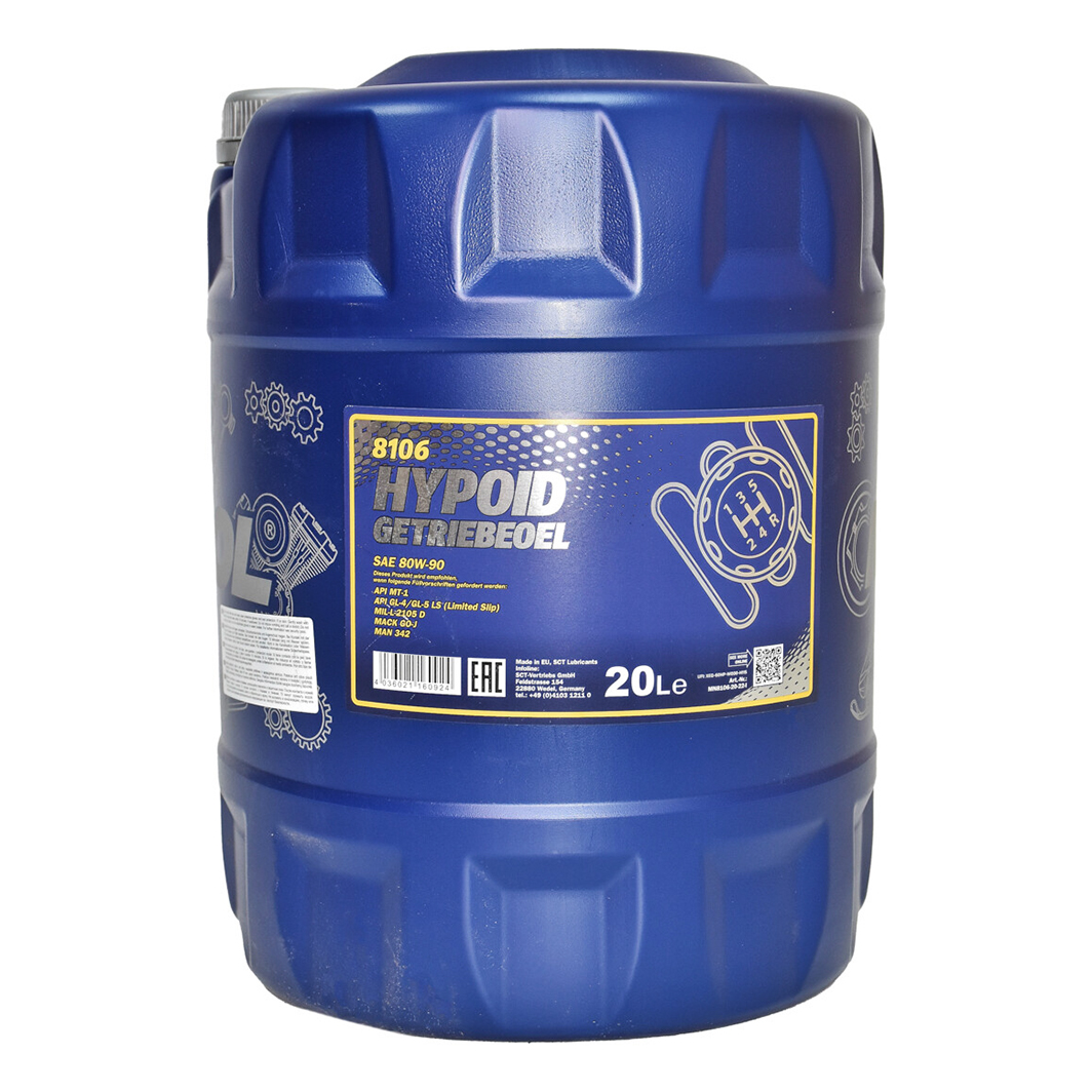 Трансмісійна олива MANNOL Hypoid Getriebeoel GL-5 LS 80W-90 20 л