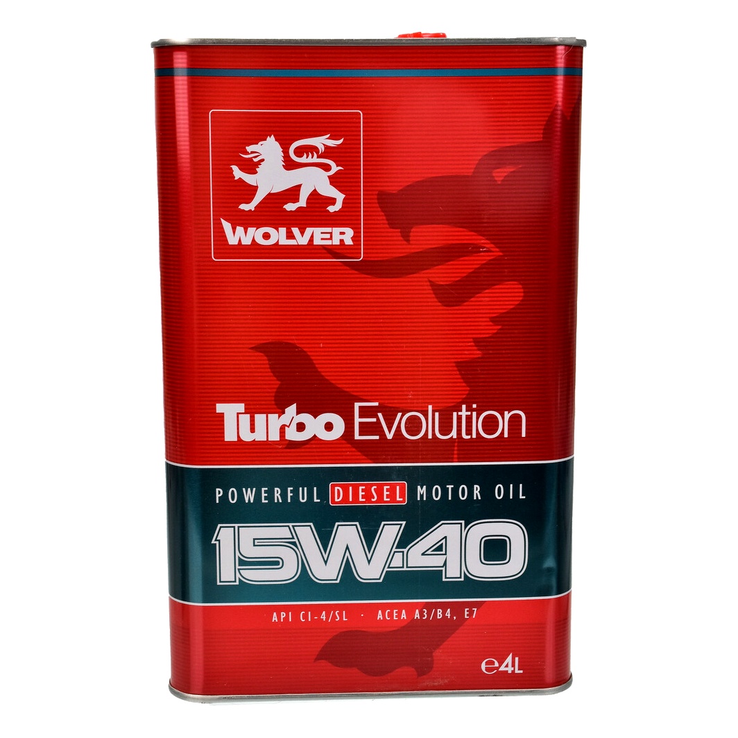 Моторное масло WOLVER Turbo Evolution 15W-40 4 л (4260360944468) - zapix