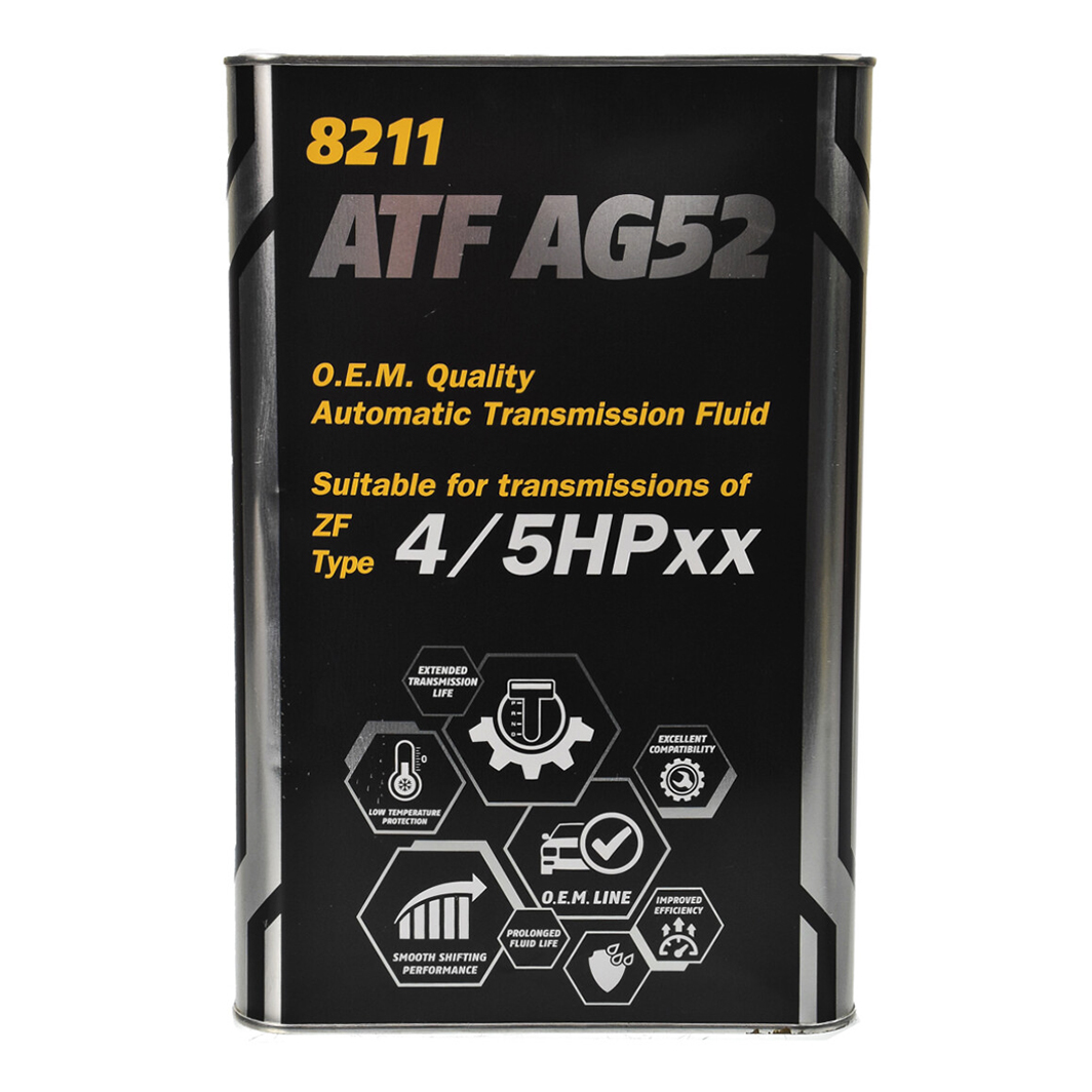 Трансмиссионное масло MANNOL ATF AG52 Automatic Special (Metal) 4 л MN82114ME - zapix