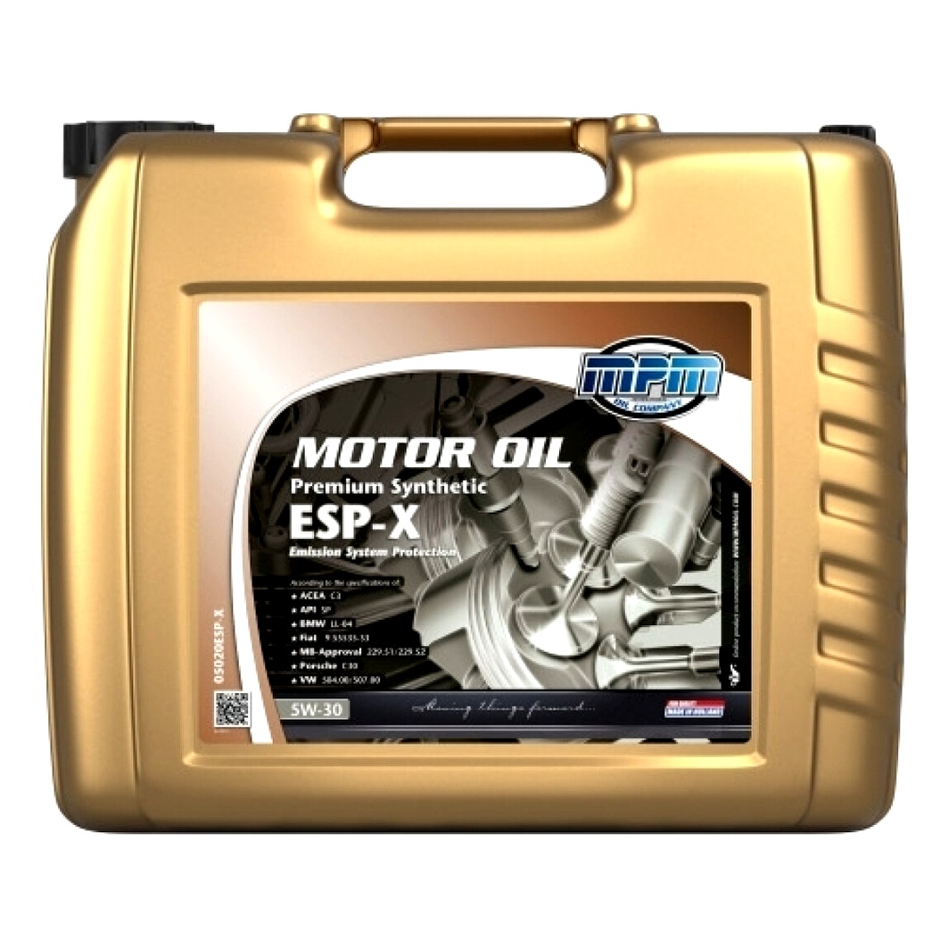 Моторное масло MPM Premium Synthetic ESP-X 5W-30 20 л (05020ESPX) - zapix