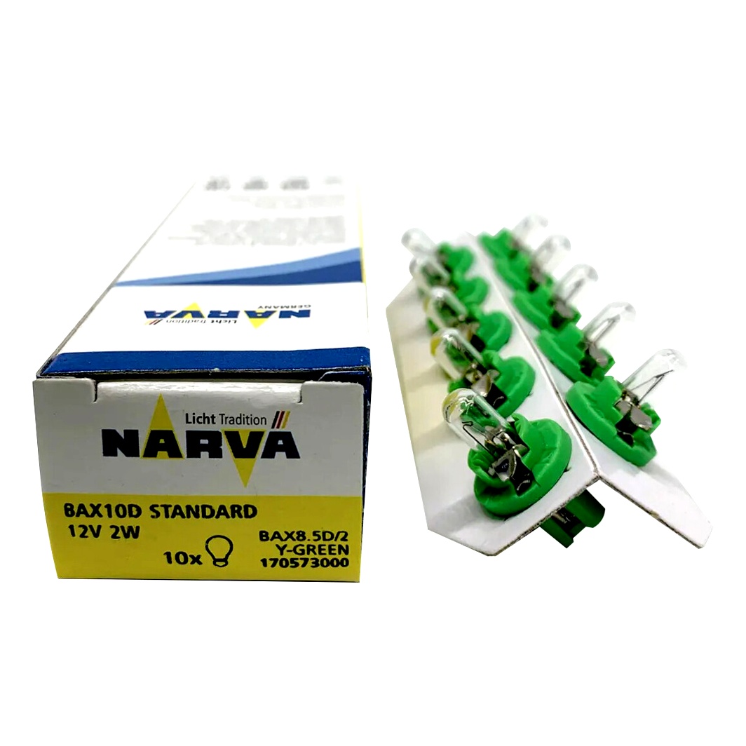 Автолампа розжарювання NARVA Standard BAX BAX8.5d/2 2W 12V прозора 170573000 - zapix