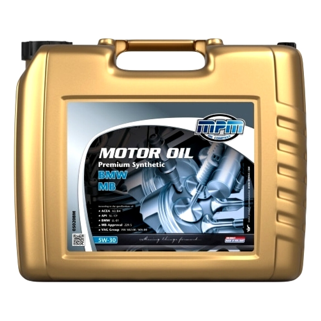Моторное масло MPM Premium Synthetic BMW / MB 5W-30 20 л (05020BM) - zapix