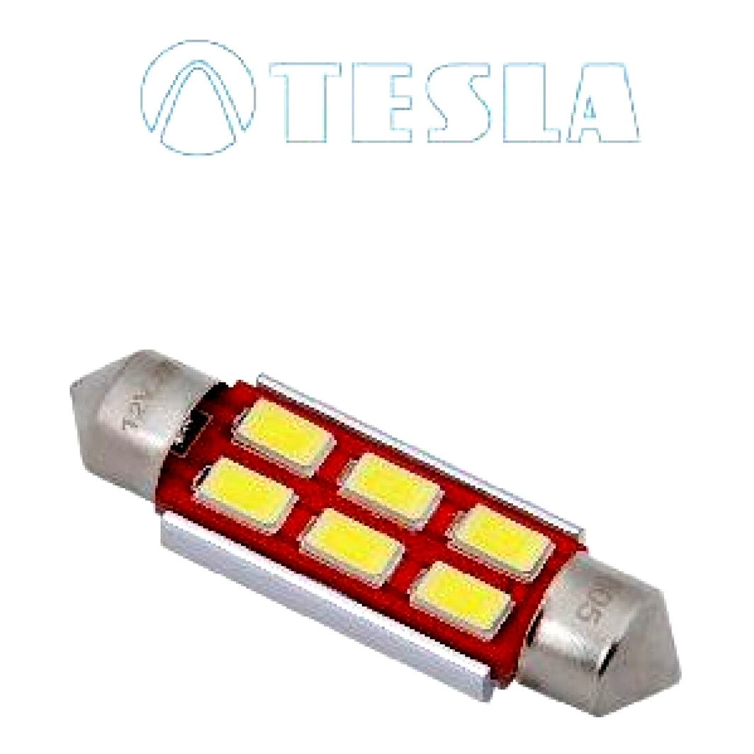 Автолампа LED (светодиодная) TESLA Longer LIFE CANbus C10W SV8.5-8 12V B96201 - zapix