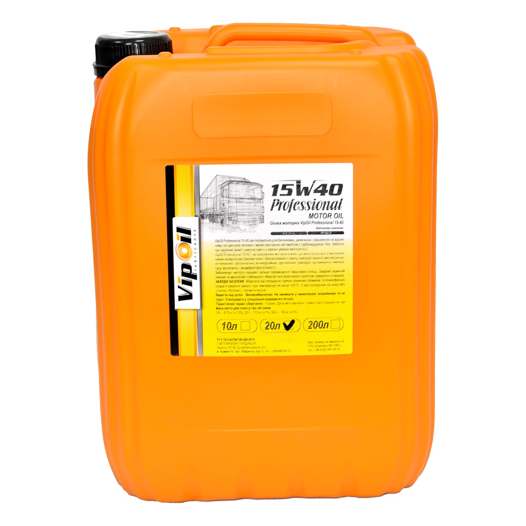 Моторна олива VIPOIL Professional 15W-40 20 л (162846) - zapix