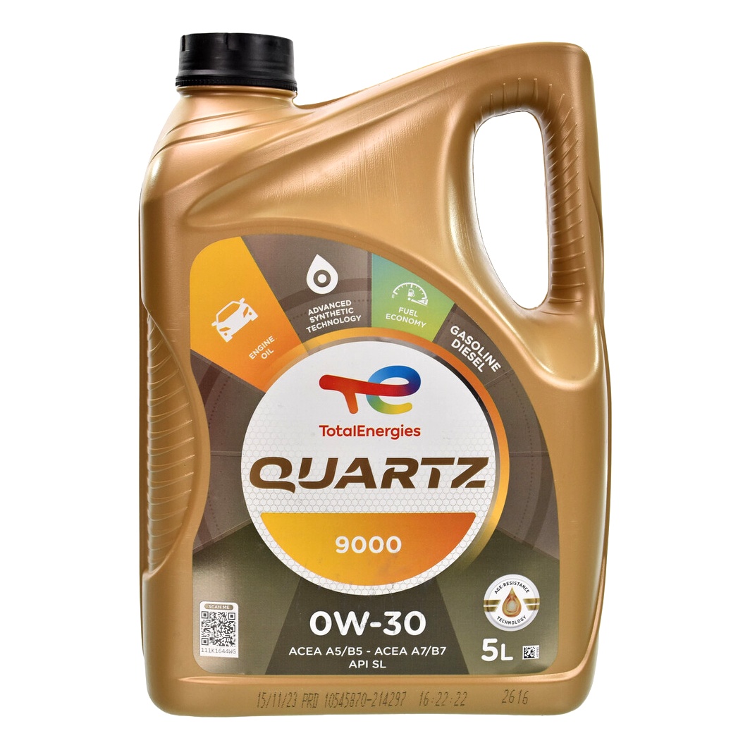 Моторное масло TOTAL Quartz 9000 0W-30 5 л (209314) - zapix