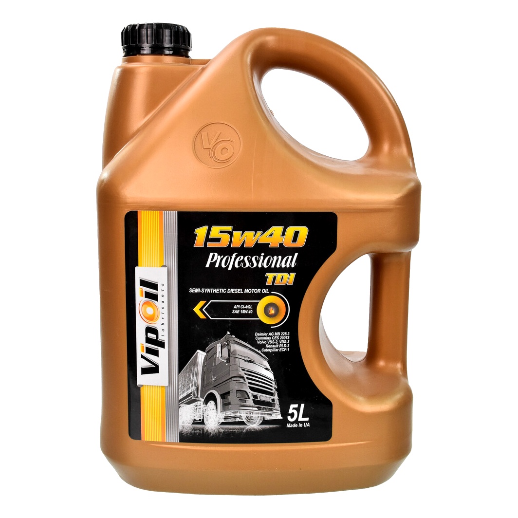 Моторное масло VIPOIL Professional TDI 15W-40 5 л (0340355) - zapix