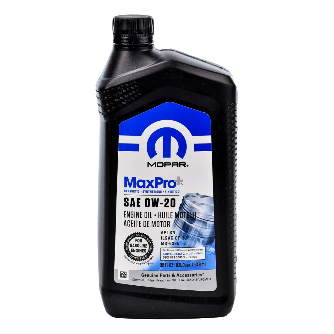 Моторное масло MOPAR MaxPro Plus 0W-20 0.95 л (68218950AB) - zapix