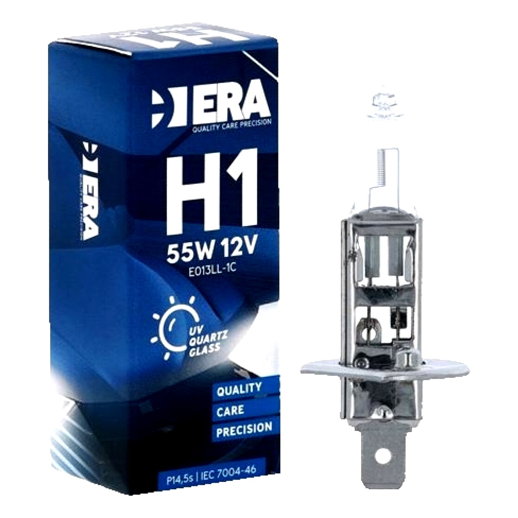 Автолампа галогенова ERA H1 P14.5s 55W 12V біла E013LL1C - zapix