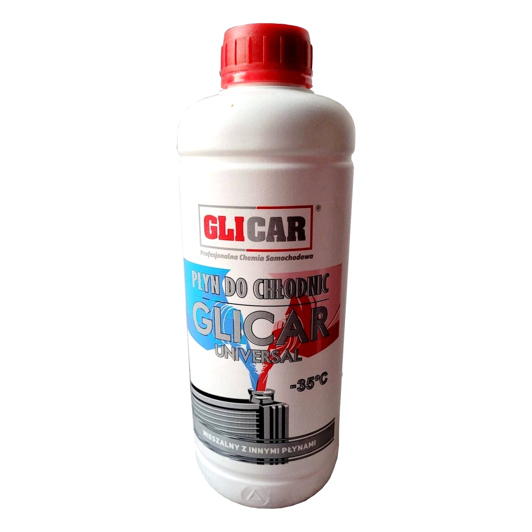 Готовий антифриз GLICAR червоний G12 -35 °C 1 л (GL120100) - zapix