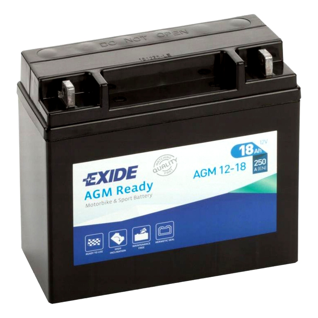 Акумулятор EXIDE AGM Ready 12V 18Ah 250A R+ AGM1218 - zapix