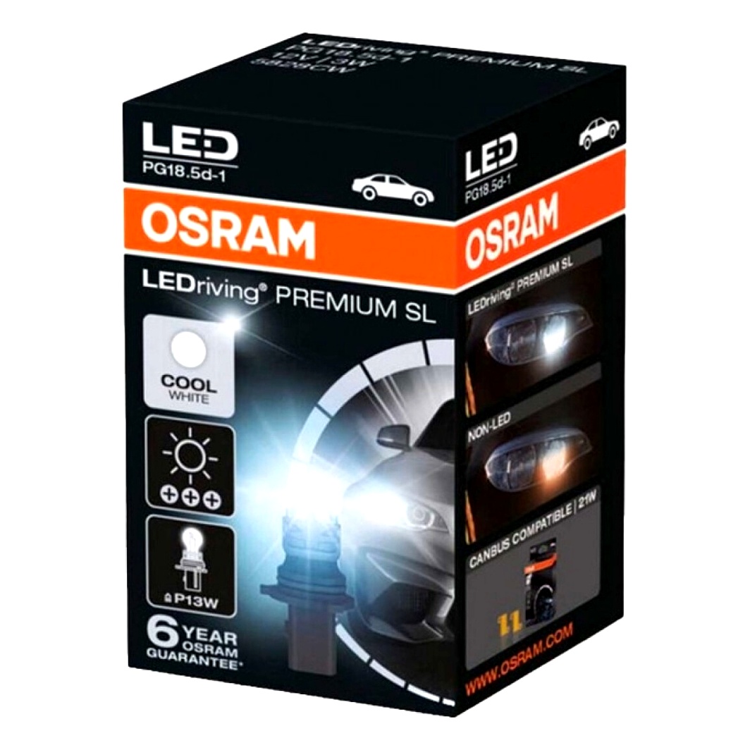 Автолампа LED (светодиодная) OSRAM LEDriving Premium P13W PG18.5d-1 3W 12V 5828CW - zapix