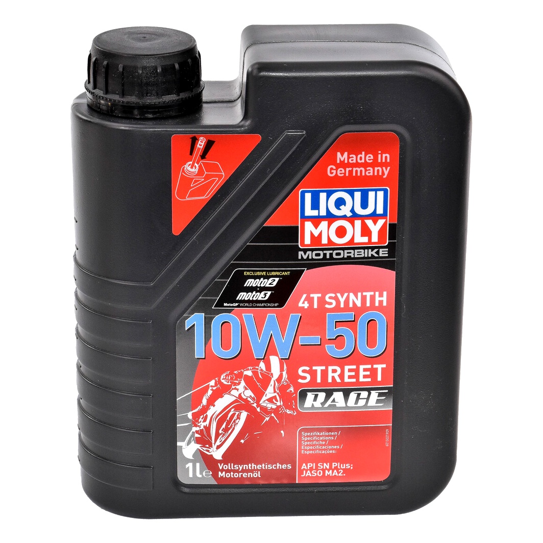 Моторное масло LIQUI MOLY Motorbike Street Race 4T 10W-50 синтетическое 1 л 3982 - zapix