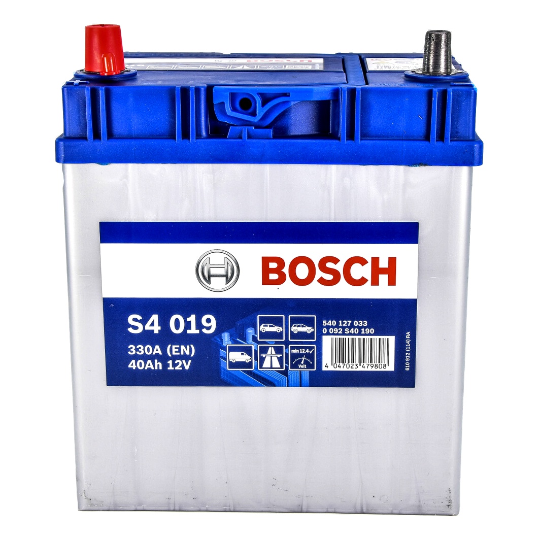 Акумулятор BOSCH S4 Silver 12V 40Ah 330A L+ 0092S40190 - zapix