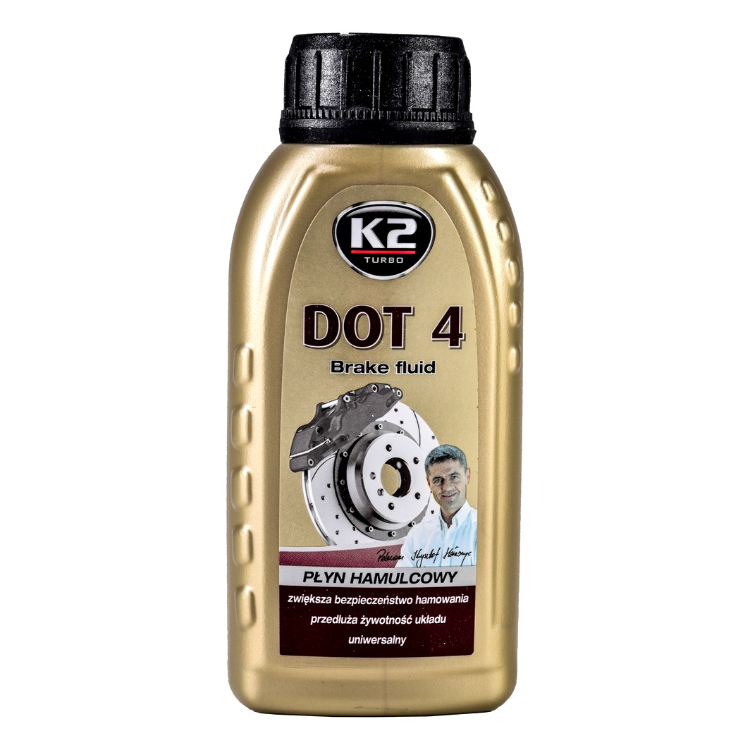 Гальмівна рідина K2 DOT 4 пластик 0.25 л T124 - zapix